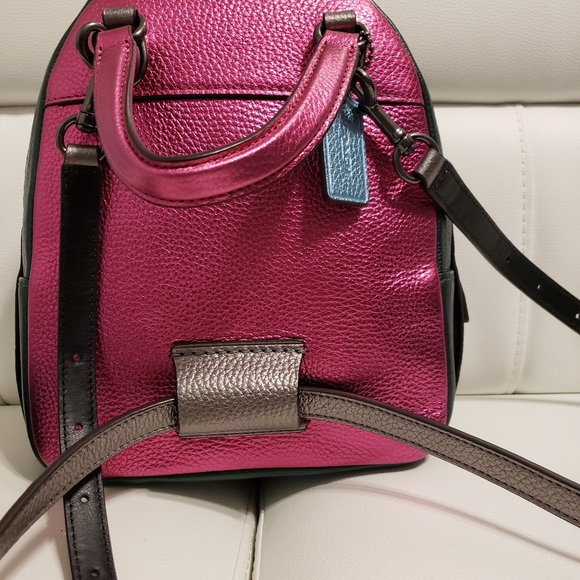 COACH COLOR BLOCKED BACKPACK W/MATCHING MINI - Picture 2 of 6